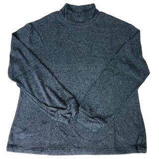 日本製 ハイネック長袖『Solist』暖か繊維 レディース 5L 表ピーチ 起毛(Tシャツ(長袖/七分))