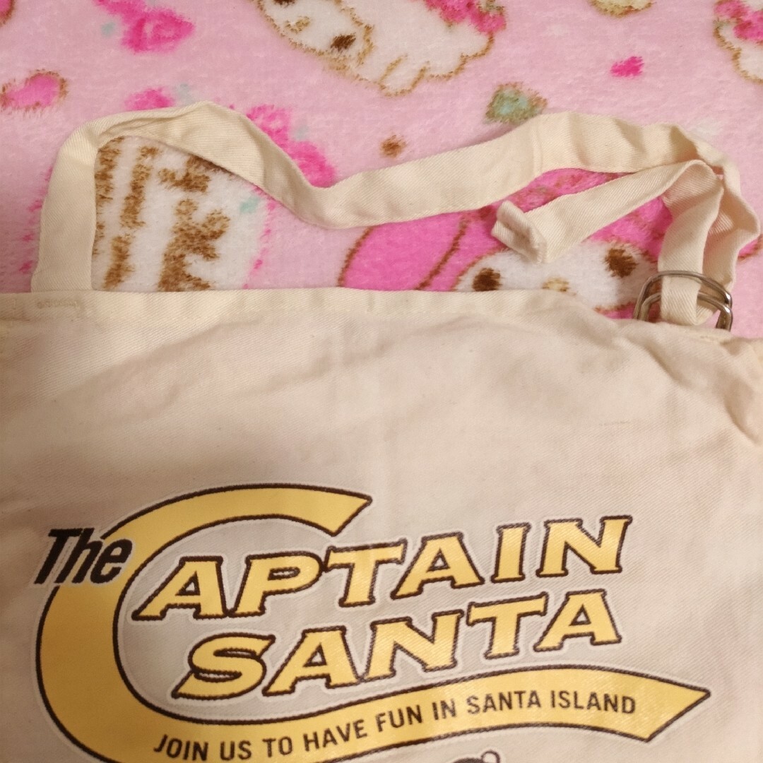 CAPTAIN SANTA(キャプテンサンタ)のお値下げ レトロ キャプテンサンタの絵柄がかわいい エプロン(ベージュ) インテリア/住まい/日用品のキッチン/食器(その他)の商品写真