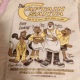 CAPTAIN SANTA - お値下げ レトロ キャプテンサンタの絵柄がかわいい エプロン(ベージュ)