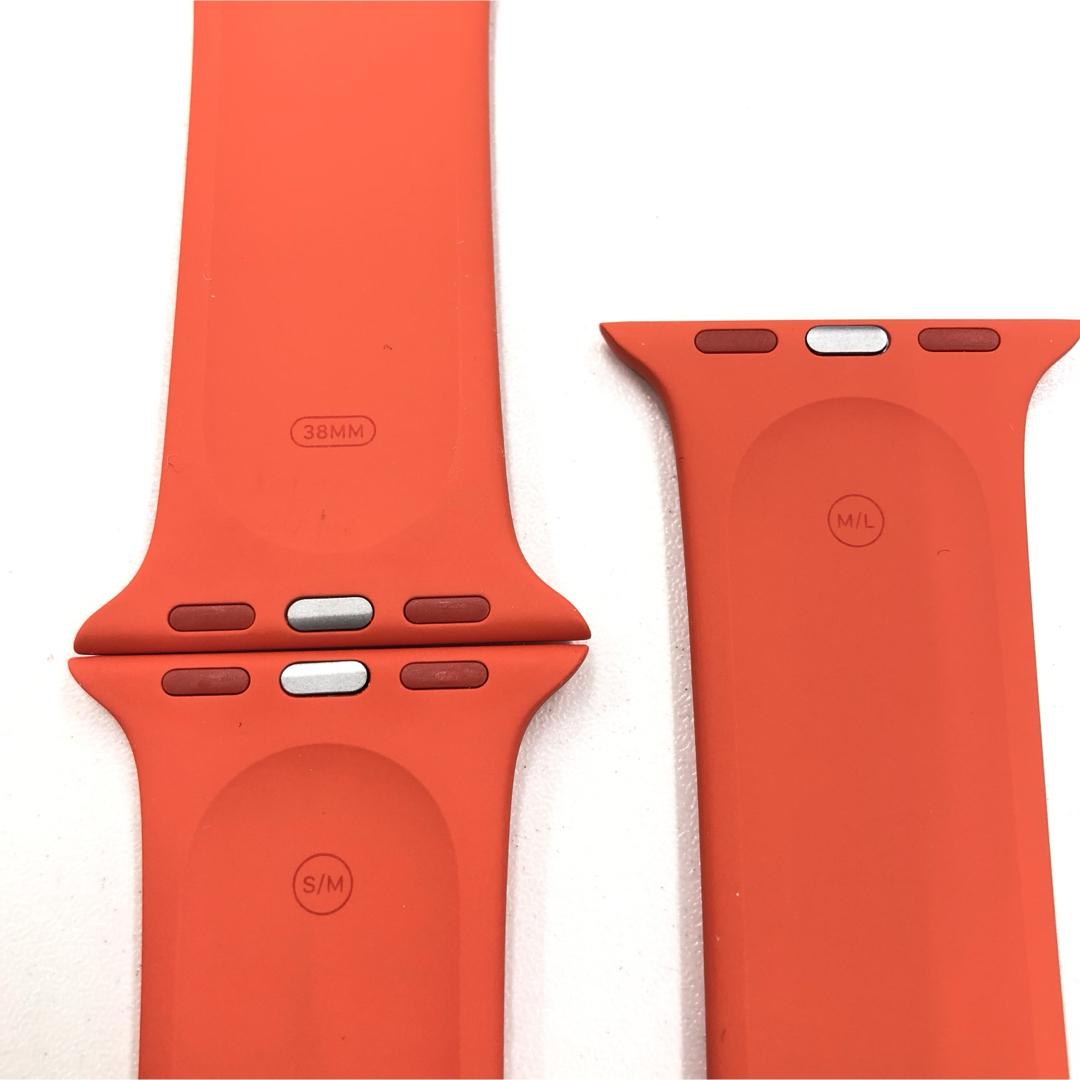 Apple Watch(アップルウォッチ)の新品 Apple Watch orangeスポーツバンド アップル 純正 スマホ/家電/カメラのスマートフォン/携帯電話(その他)の商品写真