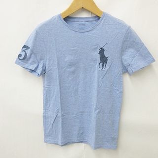 ポロラルフローレン(POLO RALPH LAUREN)のポロ ラルフローレン Tシャツ 半袖 丸首 刺繍 青 ブルー 170/92A(Tシャツ/カットソー(半袖/袖なし))