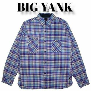 ビッグヤンク(BIG YANK)のBIG YANK山ポケ復刻ネルシャツ古着ボタンシャツLチェックシャツビッグヤンク(シャツ)