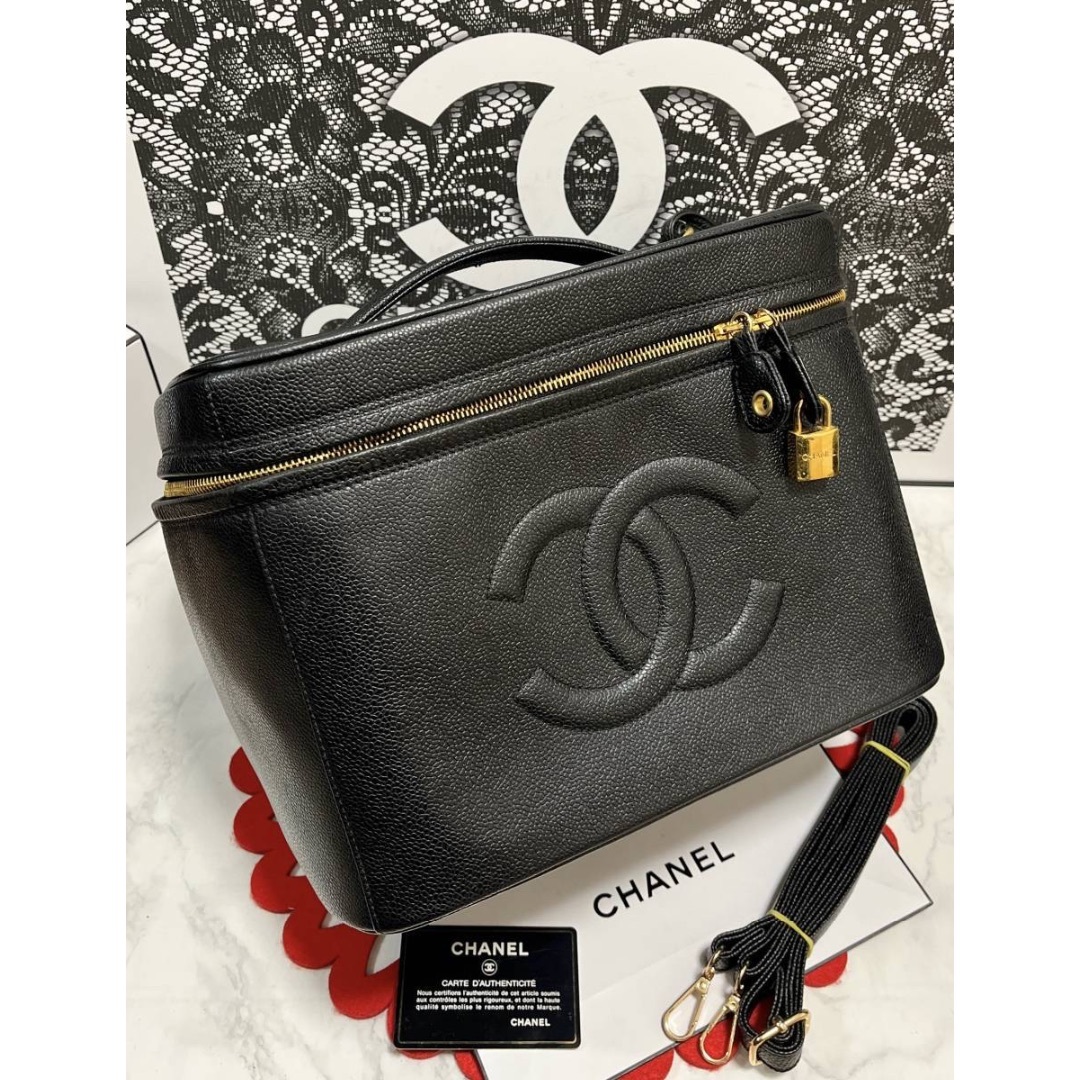 ◆◇ 極上美品 CHANEL ★ シャネル 大型 バニティ ヴァニティ バッグ◆