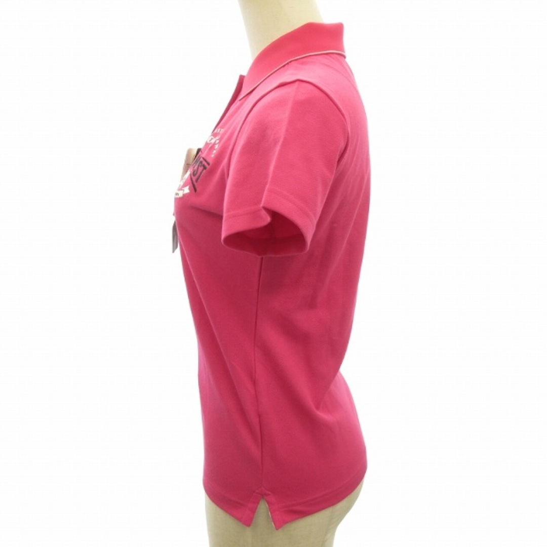 Callaway(キャロウェイ)のキャロウェイ タグ付 鹿の子 ポロシャツ ロゴ 刺繍 コットン 半袖 ピンク S レディースのトップス(ポロシャツ)の商品写真