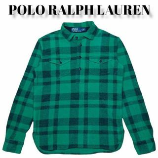 ポロラルフローレン(POLO RALPH LAUREN)のPOLO RALPH LAUREN ハーフスナップ チェックシャツ 古着(シャツ)