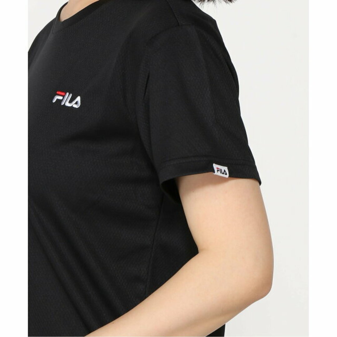 FILA(フィラ)の【BK】FILA/(W)潤クール ワンポイント半袖T レディースのトップス(カットソー(長袖/七分))の商品写真