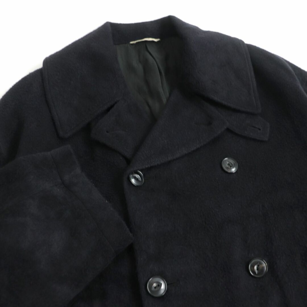 ARTS&SCIENCE(アーツアンドサイエンス)の美品□18AW ARTS&SCIENCE/アーツアンドサイエンス ANDREW PEA COAT 起毛地 リネン Pコート/ダブルブレストジャケット ネイビー 1 日本製 メンズのジャケット/アウター(ピーコート)の商品写真