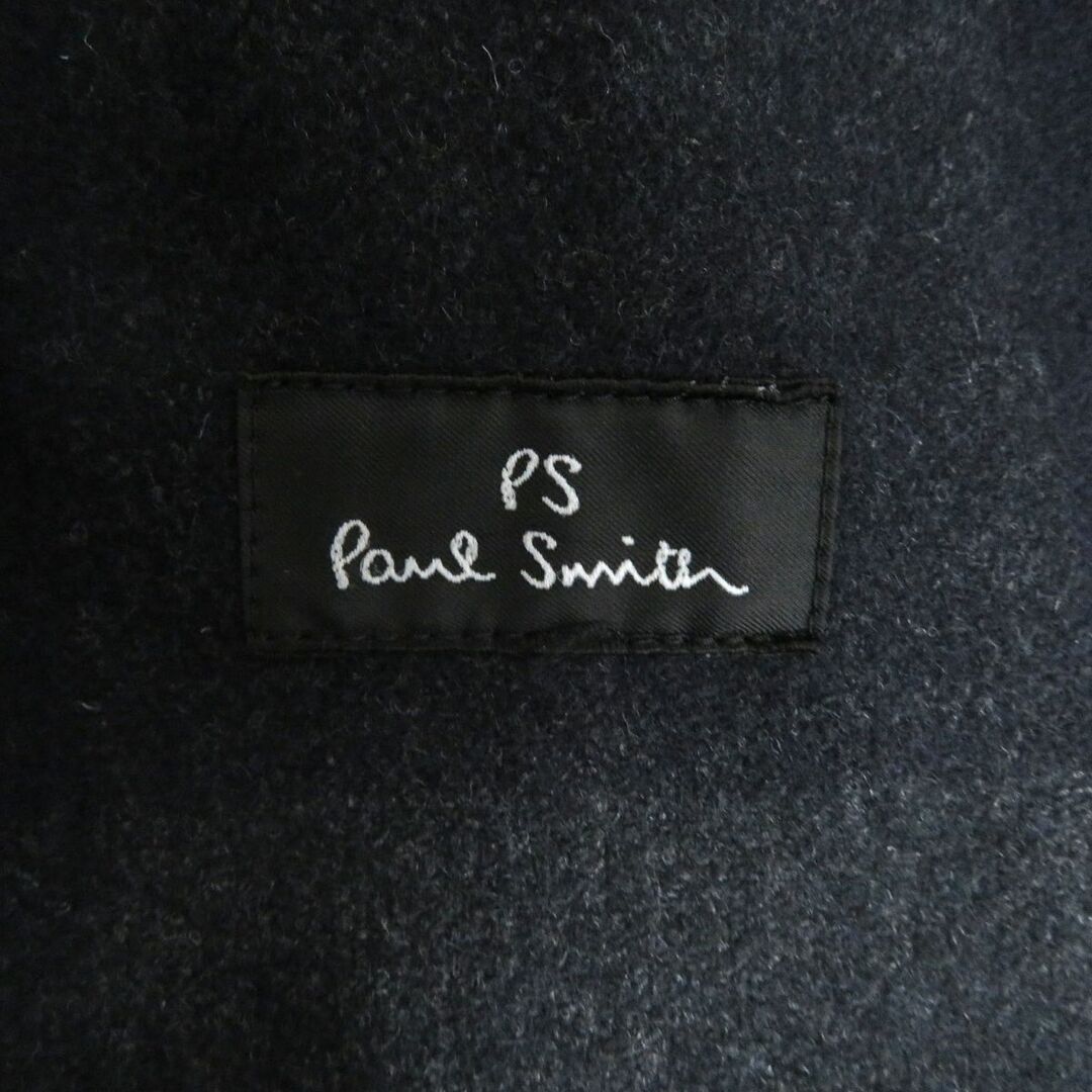 Paul Smith(ポールスミス)の良品□PS ポールスミス ブロックチェック ZIPUP/トグルボタン ウール ロング丈 ダッフルコート/ウールコート ネイビー L 日本製 正規品 メンズのジャケット/アウター(ダッフルコート)の商品写真