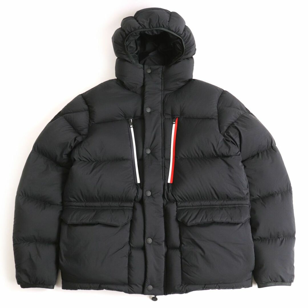 美品□20-21AW MONCLER/モンクレール TAILLEFER GIUBBOTTO フーデッドWZIP×スナップボタン ダウンジャケット ブラック 3 国内正規品