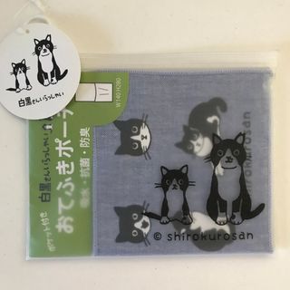 フェリシモ(FELISSIMO)の白黒さんいらっしゃい　おてふきポーチ新品(ハンカチ)