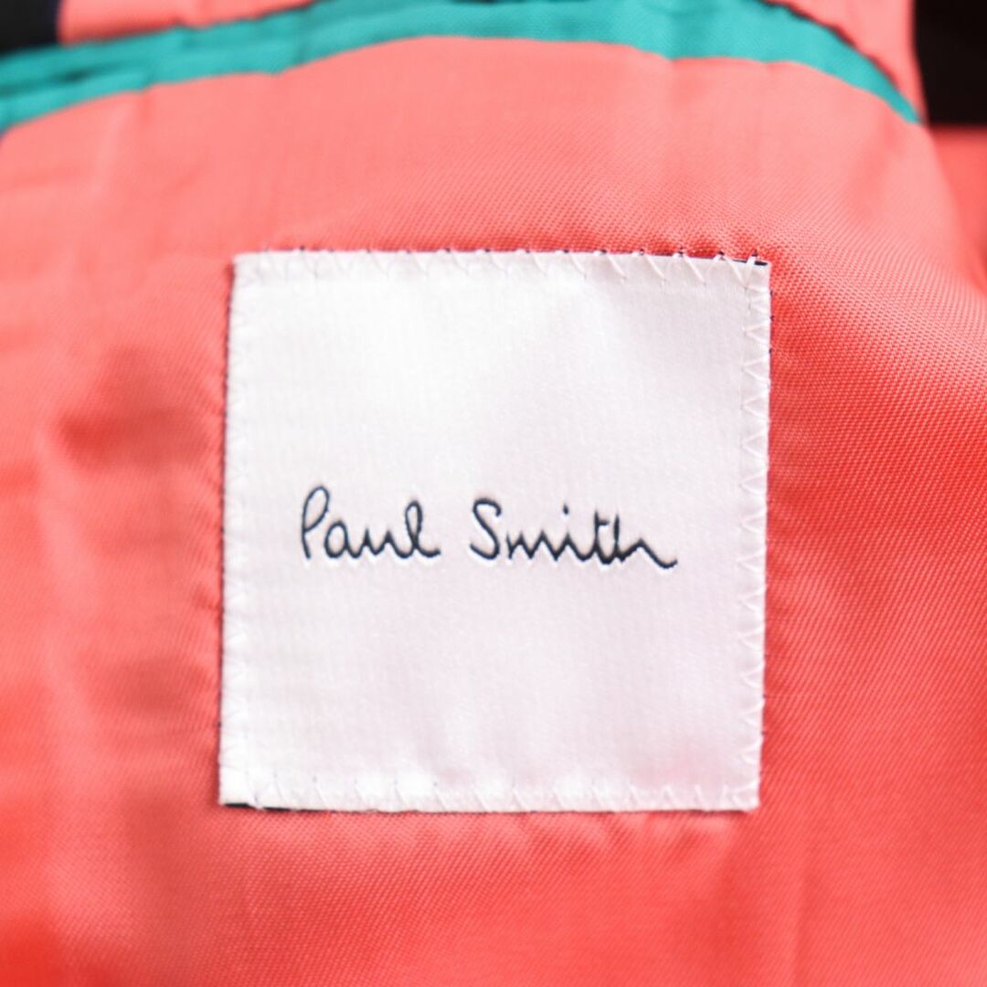 Paul Smith(ポールスミス)の極美品◆Paul Smith ポールスミス シンプルデザイン 比翼仕立て ロング丈 ウールチェスターコート ブラック M2 正規品 メンズのジャケット/アウター(チェスターコート)の商品写真