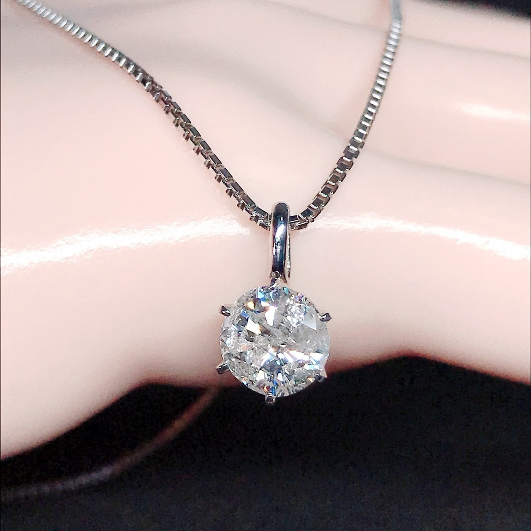 1.119ct ダイヤモンド ペンダントトップ PT900 ダイヤ 1ctアップ レディースのアクセサリー(ネックレス)の商品写真