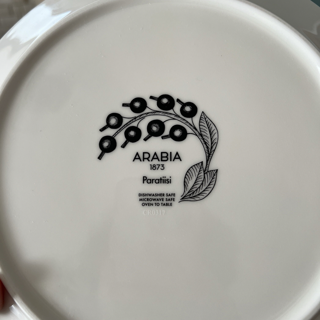 ARABIA(アラビア)のアラビア ブラパラプレート26cmペア インテリア/住まい/日用品のキッチン/食器(食器)の商品写真