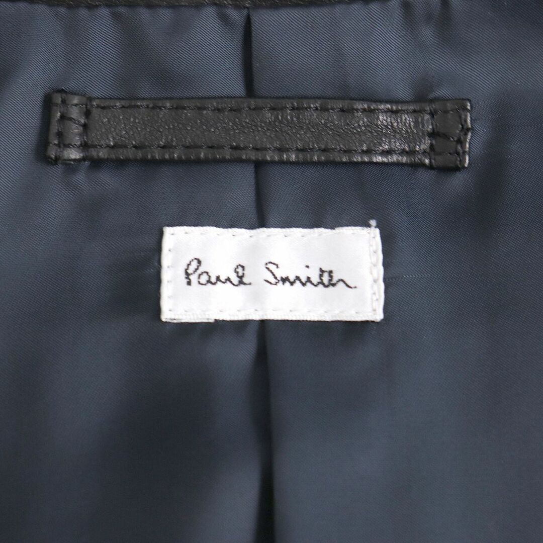 Paul Smith(ポールスミス)の極美品◆Paul Smith ポールスミス ジップアップ ラムレザージャケット/ブルゾン ブラック M 正規品 タグ付き メンズ メンズのジャケット/アウター(レザージャケット)の商品写真