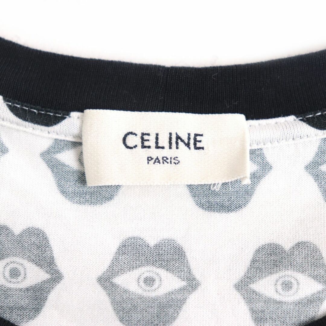 celine(セリーヌ)の美品◆正規品 19SS セリーヌ×アネリ・サナイエ・ヘンリクソン エディ・スリマン テレパシック ラブプリント 半袖 Tシャツ 白 S メンズ メンズのトップス(Tシャツ/カットソー(半袖/袖なし))の商品写真