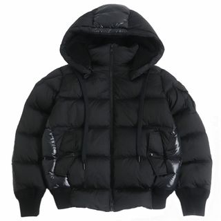 モンクレール(MONCLER)の美品□21-22AW MONCLER/モンクレール DESCHAMPS フード裏ボア ダブルZIP ダウンジャケット/パファージャケット ブラック 3 正規品 メンズ(ダウンジャケット)