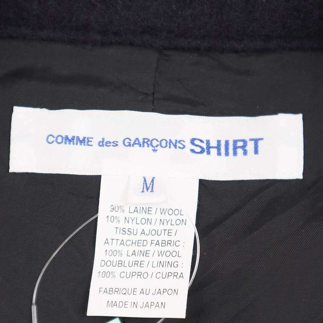 COMME des GARCONS(コムデギャルソン)のCOMME des GARCONS SHIRT コムデギャルソンシャツ 22AW タータンチェックライン ウール縮絨ジャケット FJ-J002 ダークネイビー M メンズのジャケット/アウター(テーラードジャケット)の商品写真