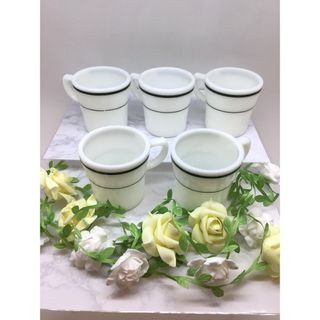 パイレックス(Pyrex)のPYREX グリーンバンド　マグカップ(グラス/カップ)