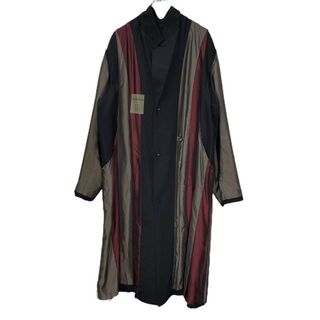 ヨウジヤマモト(Yohji Yamamoto)のY's for men ウールギャバジンストライプライニングロングコート ジャケット Archive Yohji Yamamoto Pour Homme(チェスターコート)