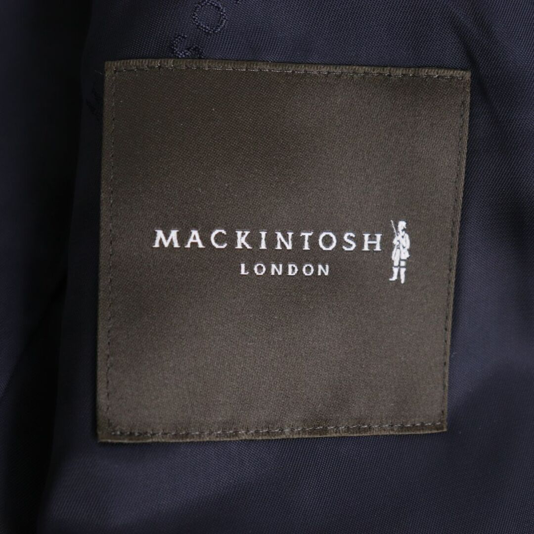 MACKINTOSH(マッキントッシュ)の美品◆マッキントッシュロンドン  シルク×カシミヤ シングルジャケット ネイビー 100-90-180 日本製 正規品 オススメ◎ メンズのジャケット/アウター(テーラードジャケット)の商品写真