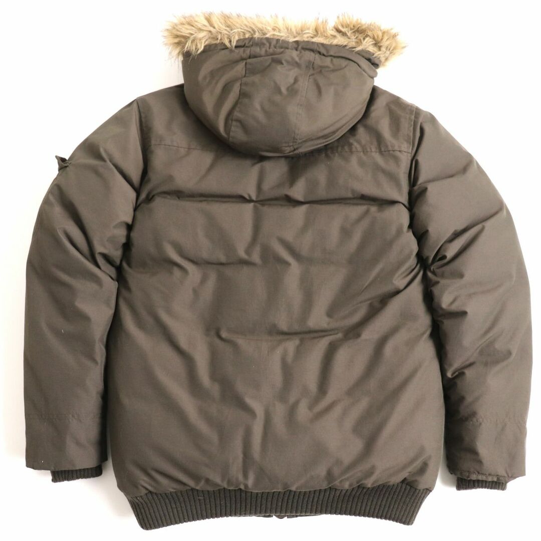 WOOLRICH(ウールリッチ)の美品◆WOOLRICH ウールリッチ 16105 ロゴボタン ダブルZIP×ボタン エコファー・フード付き  ダウンジャケット/コート カーキ S メンズ メンズのジャケット/アウター(ダウンジャケット)の商品写真