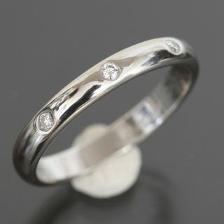 カルティエ(Cartier)のカルティエ マリッジ リング 3Pダイヤ 7号 pt950 2.5mm幅(リング(指輪))