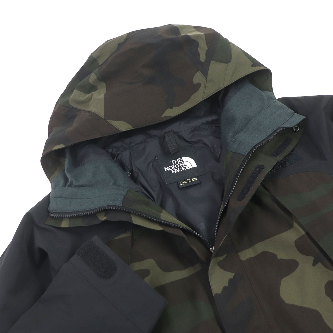 THE NORTH FACE(ザノースフェイス)の美品 THE NORTH FACE ザ・ノースフェイス NP61420 Novelty Mountain Jacket GORE-TEX カモフラ柄 ナイロン マウンテンジャケット カーキ S 正規品 メンズ メンズのジャケット/アウター(ナイロンジャケット)の商品写真