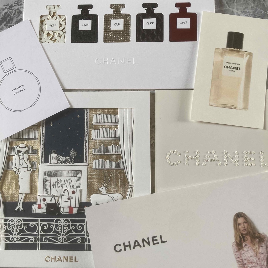 CHANEL(シャネル)のCHANEL メッセージカード等♡6点set♡ エンタメ/ホビーのコレクション(ノベルティグッズ)の商品写真