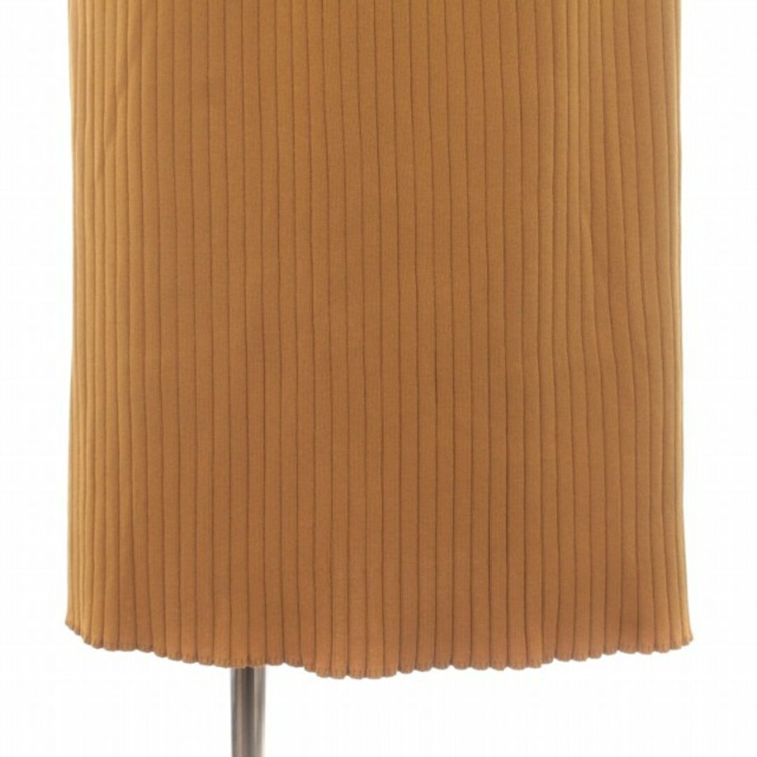 UNITED ARROWS green label relaxing(ユナイテッドアローズグリーンレーベルリラクシング)のユナイテッドアローズ タイトスカート リブニット ミモレ ロング F オレンジ レディースのスカート(ロングスカート)の商品写真