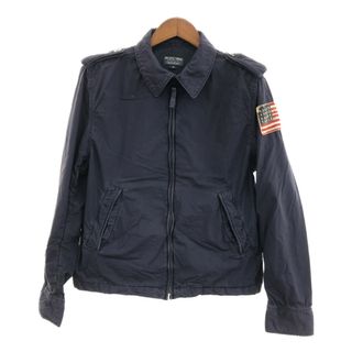 ポロラルフローレン(POLO RALPH LAUREN)の90年代 POLO JEANS ポロジーンズ ミリタリージャケット アウター ラルフローレン ネイビー (メンズ M) 中古 古着 P8824(その他)