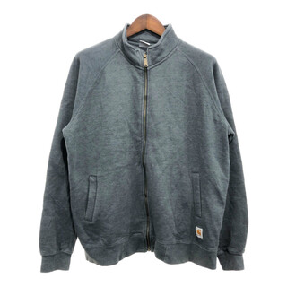 カーハート(carhartt)のCarhartt カーハート スウェットジャケット トップス ワーク ワンポイントロゴ グレー (メンズ XL) 中古 古着 P8860(スウェット)