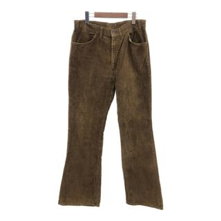 リーバイス(Levi's)の70年代 USA製 Levi's リーバイス 646-1529 ブーツカット コーデュロイパンツ ヴィンテージ ブラウン (メンズ 34/32) 中古 古着 P8873(その他)