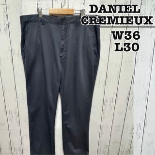 ダニエルクレミュ(DANIEL CREMIEUX)のDANIEL CREMIEUX　チノパン　コットン　ネイビー　W36　USA古着(チノパン)