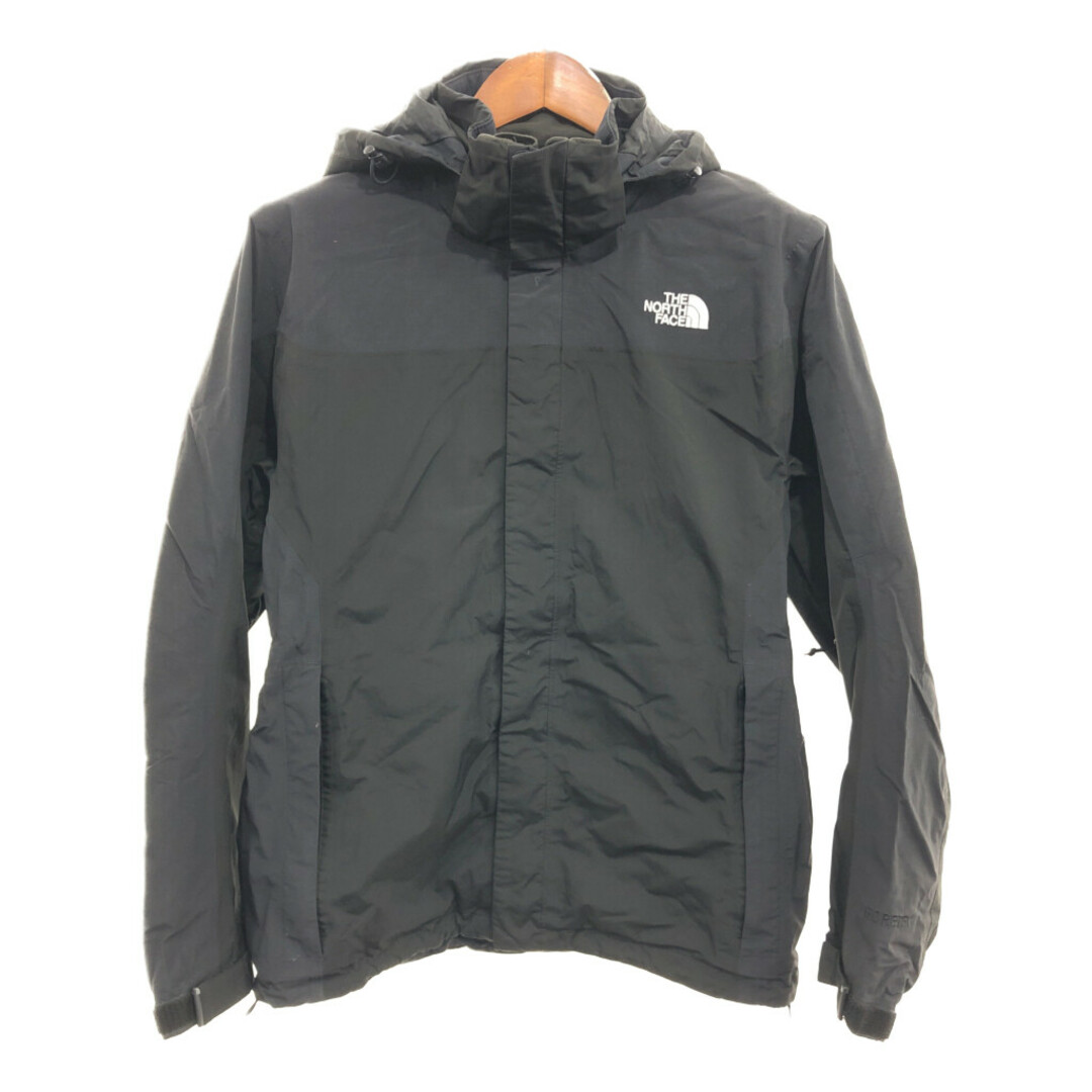 THE NORTH FACE(ザノースフェイス)のTHE NORTH FACE ノースフェイス GORE-TEX ゴアテックス マウンテンパーカー アウトドア 防水 ブラック (メンズ S) 中古 古着 P9170 メンズのジャケット/アウター(マウンテンパーカー)の商品写真