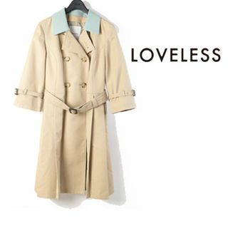 ラブレス(LOVELESS)の352 新品 LOVELESSプリ―テッドドレス トレンチコート ラブレス 36(トレンチコート)