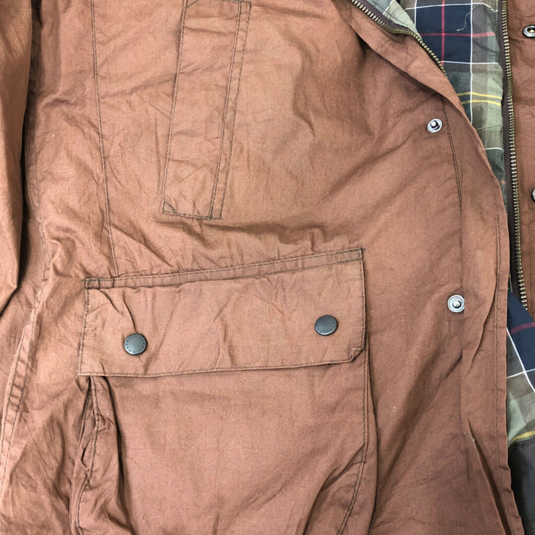 Barbour(バーブァー)のイングランド製 Barbour バブアー A68 flyweight wax Beaumont オイルドジャケット アウター ブラウン (メンズ L) 中古 古着 P9218 メンズのジャケット/アウター(その他)の商品写真