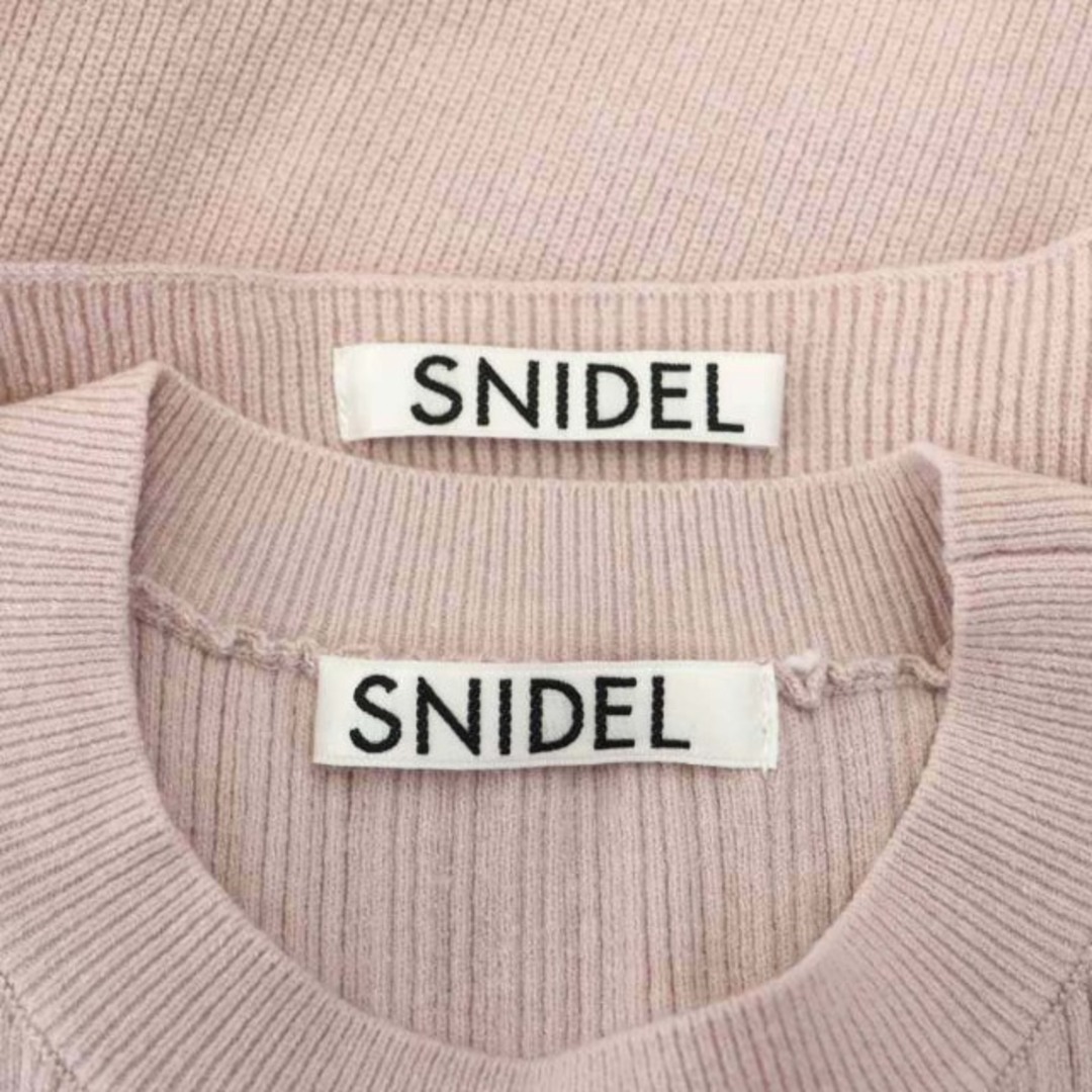 SNIDEL(スナイデル)のスナイデル レイヤードカシュクールニットプルオーバー ノースリーブ F ピンク レディースのレディース その他(その他)の商品写真