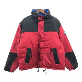 トミーヒルフィガー(TOMMY HILFIGER)の90年代 TOMMY HILFIGER トミーヒルフィガー ダウンジャケット アウター 防寒 レッド (メンズ XL) 中古 古着 P9252(ダウンジャケット)