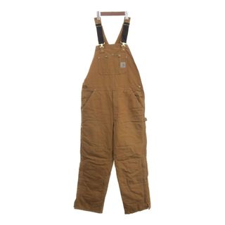 カーハート(carhartt)のCarhartt カーハート ダック オーバーオール ボトムス ダブルニー ワーク ブラウン (メンズ 36/32) 中古 古着 P9269(サロペット/オーバーオール)