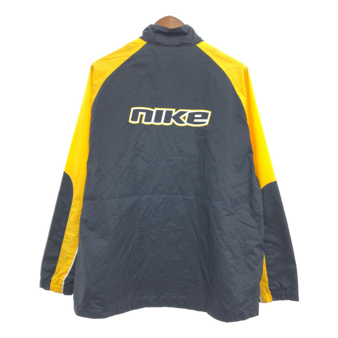 NIKE(ナイキ)の2000年代～ NIKE ナイキ ウィンドブレーカー ジャケット アウター スポーツ ラグランスリーブ ブラック (メンズ XL) 中古 古着 P9460 メンズのジャケット/アウター(その他)の商品写真