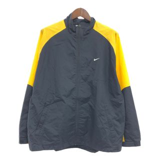 ナイキ(NIKE)の2000年代～ NIKE ナイキ ウィンドブレーカー ジャケット アウター スポーツ ラグランスリーブ ブラック (メンズ XL) 中古 古着 P9460(その他)