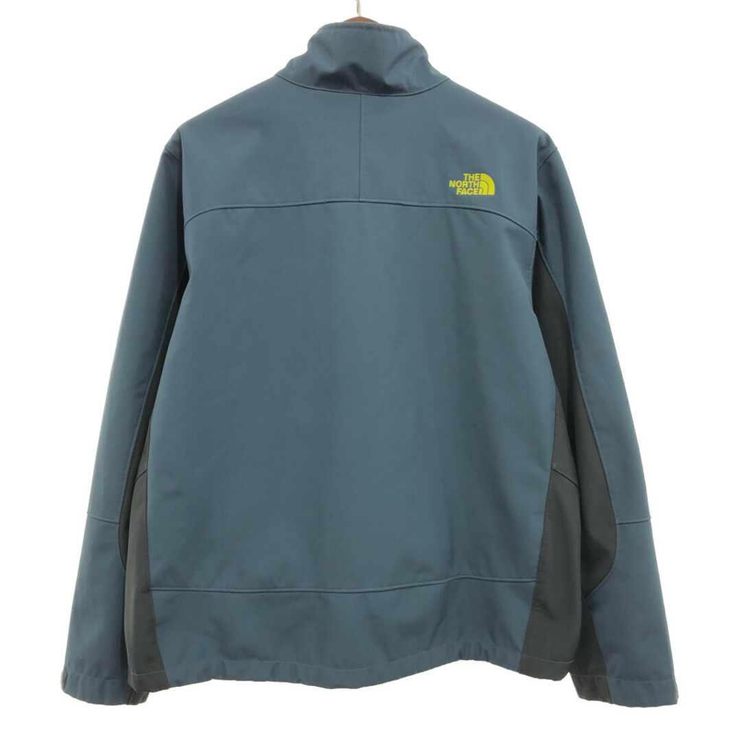 THE NORTH FACE(ザノースフェイス)のTHE NORTH FACE ノースフェイス ソフトシェル フリース ジャケット アウター アウトドア ブルー (メンズ XL) 中古 古着 P9496 メンズのジャケット/アウター(その他)の商品写真