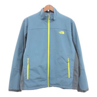 ザノースフェイス(THE NORTH FACE)のTHE NORTH FACE ノースフェイス ソフトシェル フリース ジャケット アウター アウトドア ブルー (メンズ XL) 中古 古着 P9496(その他)