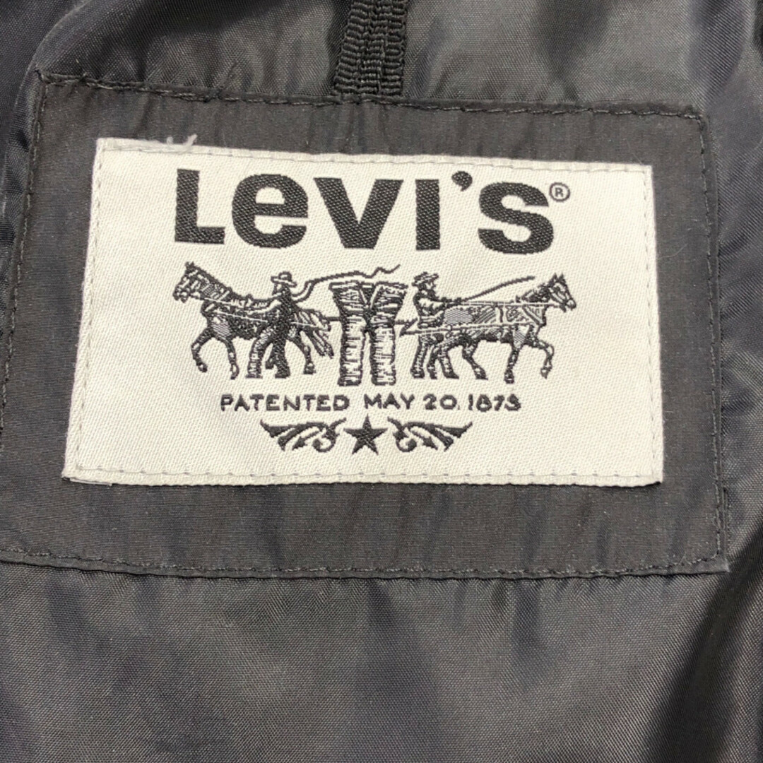 Levi's(リーバイス)のLevi's リーバイス ダウンジャケット アウター 防寒 ブラック (メンズ M) 中古 古着 P9498 メンズのジャケット/アウター(スタジャン)の商品写真