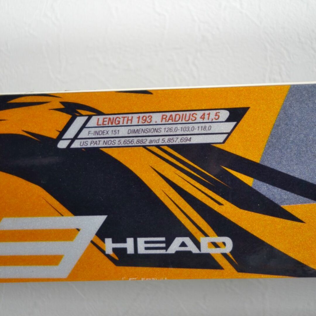 未使用 ヘッド HEAD MONSTER モンスター 193cm センター103mm 未使用 ヘッド HEAD MONSTER モンスター 193cm センター103mm