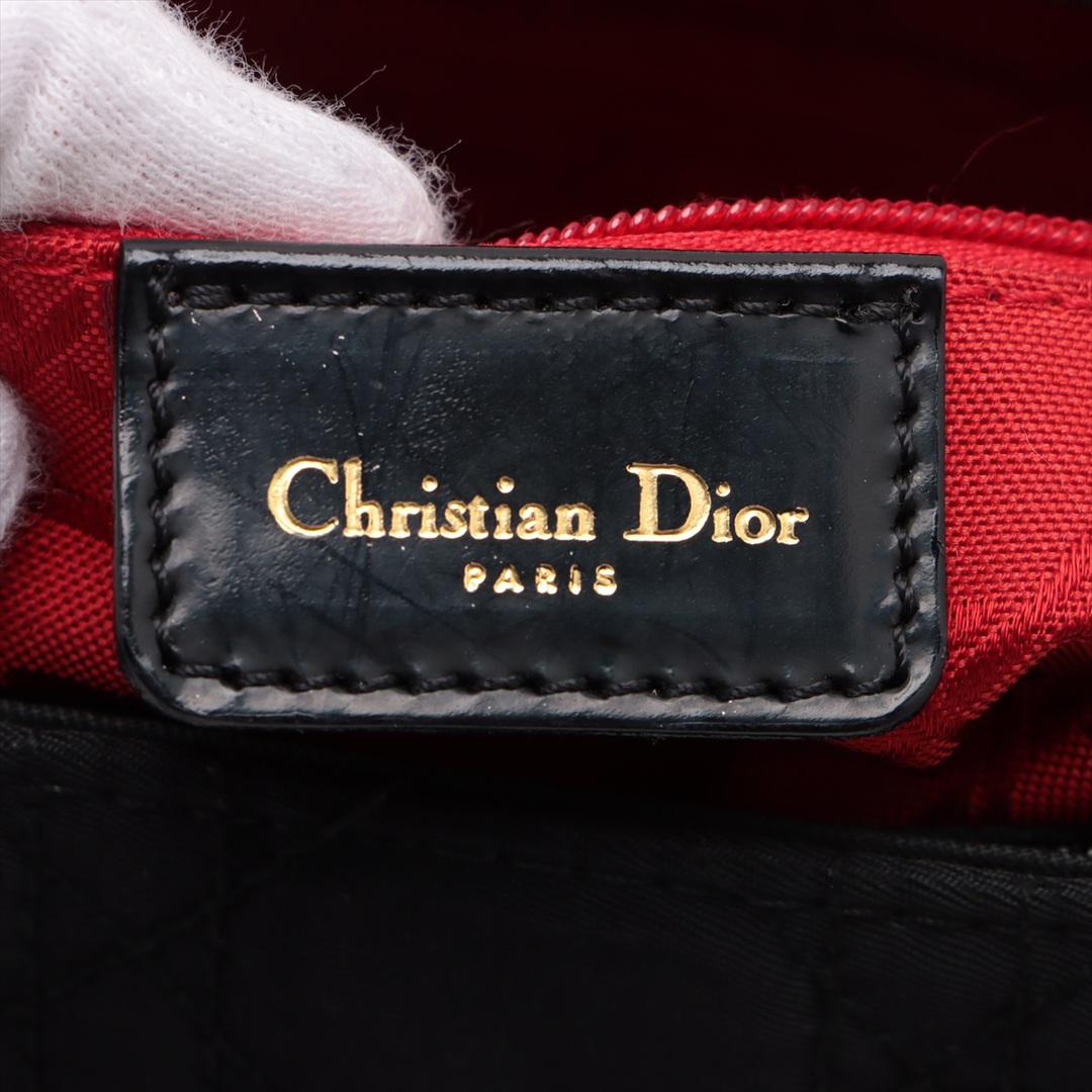 Christian Dior(クリスチャンディオール)のクリスチャンディオール  ナイロン×レザー  ブラック レディース ハンド レディースのバッグ(ハンドバッグ)の商品写真