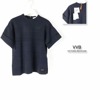 ヴィクトリアベッカム(Victoria Beckham)の526 新品 ヴィクトリア ベッカム VVB バックジップ ニットTシャツ S(ニット/セーター)