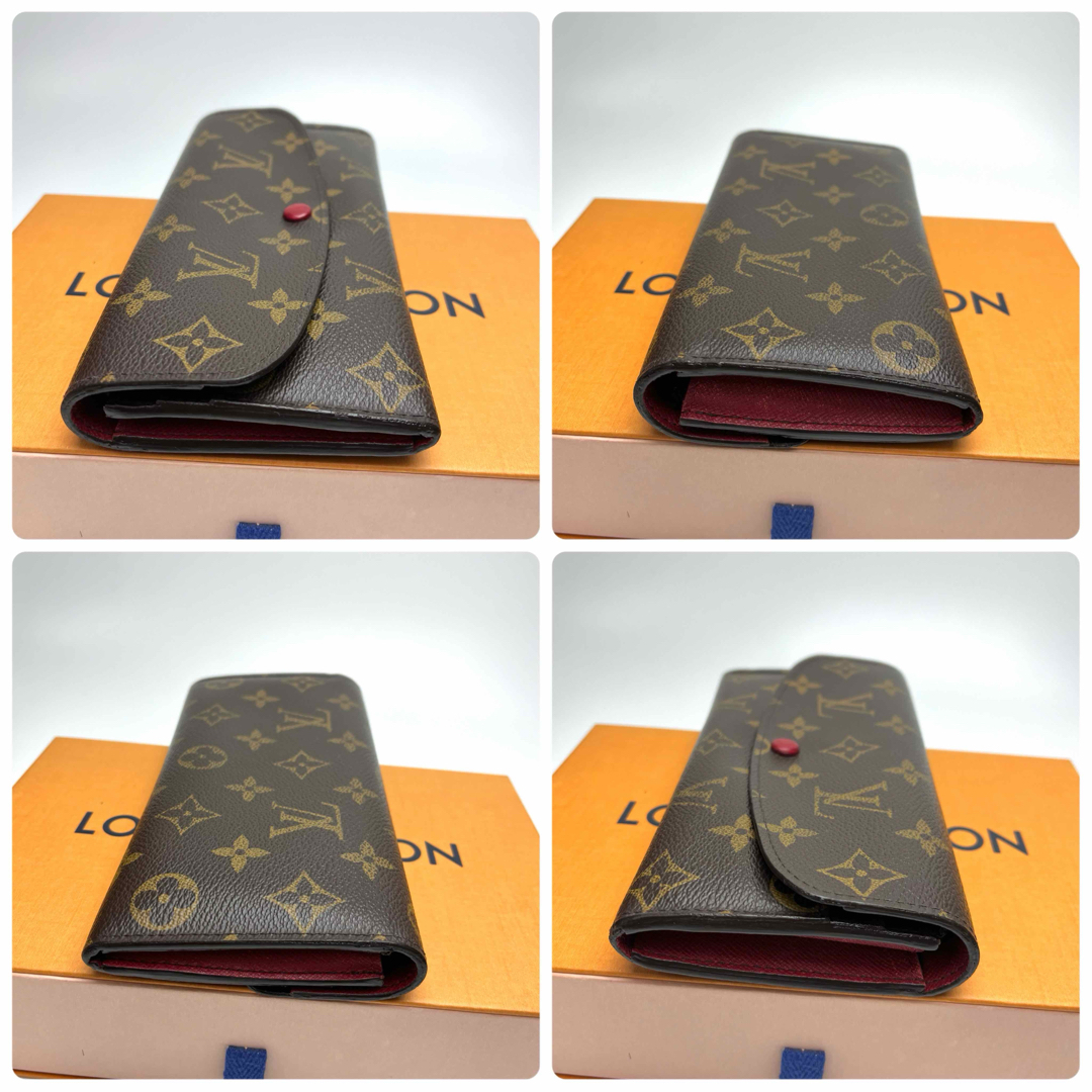 LOUIS VUITTON(ルイヴィトン)の鑑定済 ルイヴィトン モノグラム 人気 エミリー フューシャ ファスナー長財布 レディースのファッション小物(財布)の商品写真