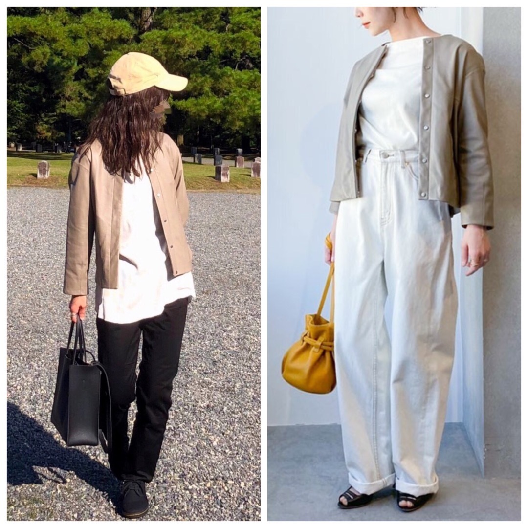 nano・universe - 美品 ナノユニバース ライトレザー ノーカラー nano・universe - 美品 ナノユニバース ライトレザー ノーカラー