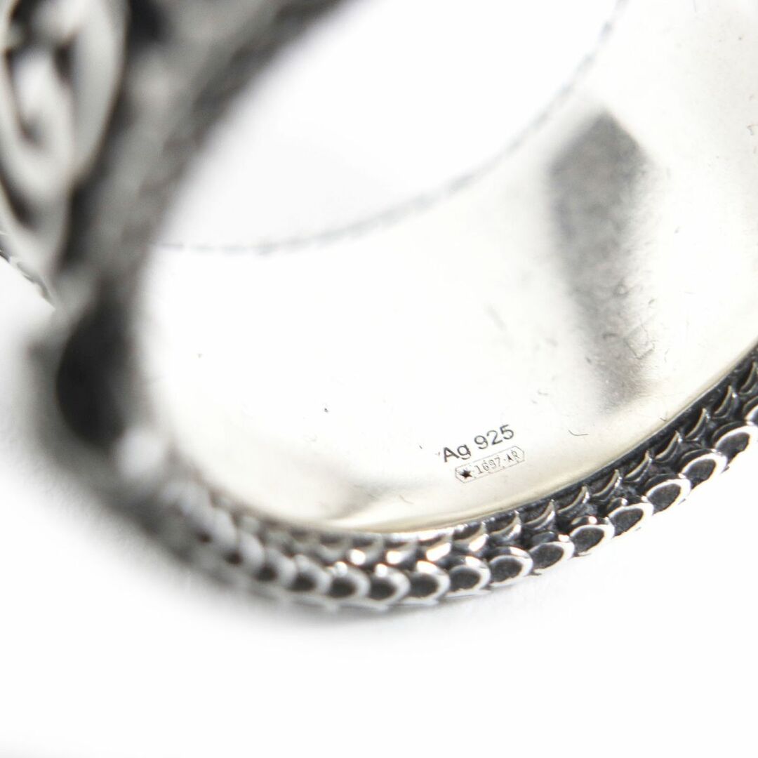 Gucci(グッチ)の美品□定価￥50,600 GUCCI/グッチ 577201 ダブルG スネーク SV925 スターリングシルバー リング/指輪 18号 イタリア製 重量16.2g メンズ　t10-st30331-53691 メンズのアクセサリー(リング(指輪))の商品写真